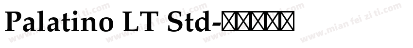 Palatino LT Std字体转换
